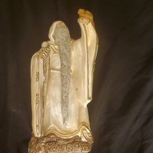 Wizard with baby dragon statuette 1986 Pena